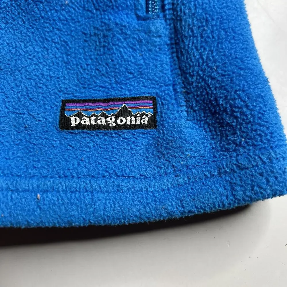 Patagonia‎ Synchilla Fleece Vest Womens Small Blue Full Zip Outdoor Layering
